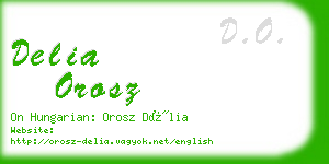 delia orosz business card